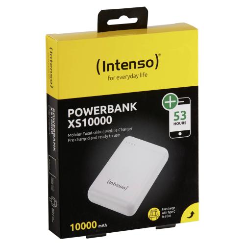 Intenso Powerbank XS10000 weiß 10000 mAh inkl. USB-A to Type-C