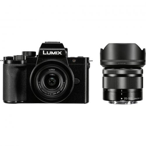 Panasonic Lumix DC-G110 schwarz + H-FS 12-32 + H-FS 35-100