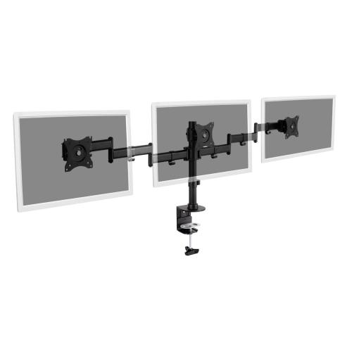 DIGITUS 3-fach Monitorständer mit Klemmbefestigung 15-27"