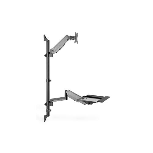 DIGITUS Flexibler Steh-/ Sitz-Abeitsplatz zur Wandmontage