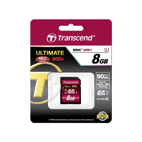 Transcend SDHC               8GB Class 10 UHS-I 600x Ultimate