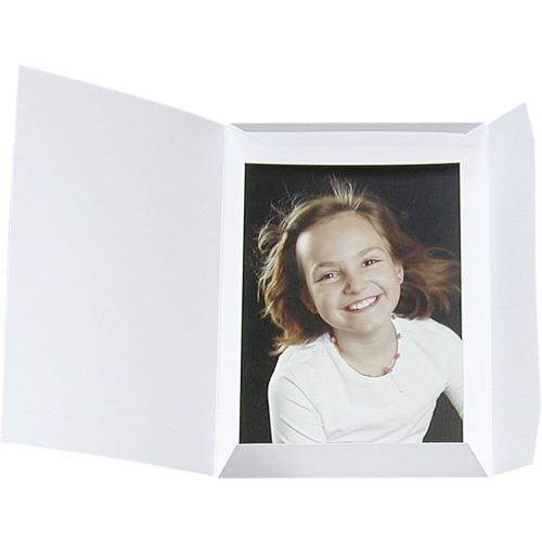 1x100 Daiber Portraitmappen Sprint-Line 15x20 weiß
