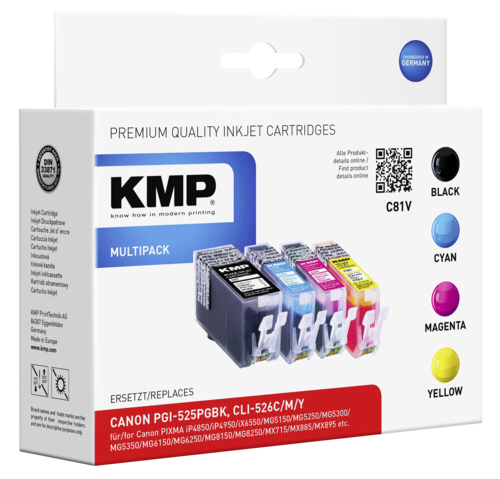 KMP C81V Promo Pack BK/C/M/Y komp. m. PGI-525/CLI-526