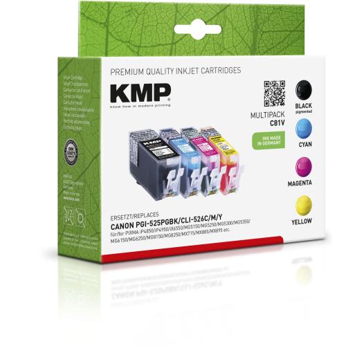 KMP C81V Promo Pack BK/C/M/Y komp. m. PGI-525/CLI-526