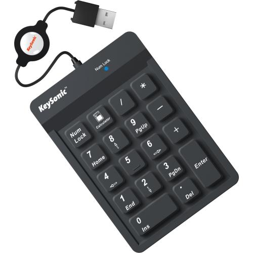 KeySonic ACK 118 BK Nummerisches Keypad USB