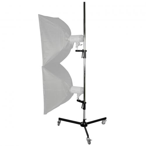walimex pro Roll-Stativ, 223cm, mit 2 Klemmhaltern
