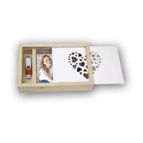 ZEP Love Box USB           10x15 Holz für Fotos und Stick  CZ1246
