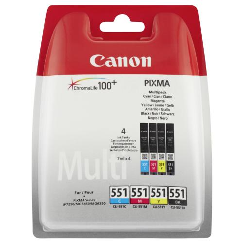 Canon CLI-551 C/M/Y/BK Multi Pack Blister