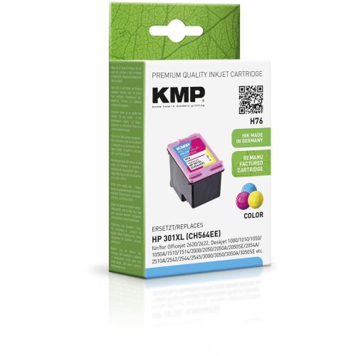 KMP H76 Tintenpatrone color kompatibel mit HP CH 564 EE