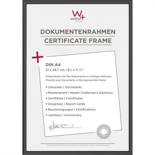 Walther New Lifestyle    21x29,7 Kunststoff schwarz DIN A4 KV130B