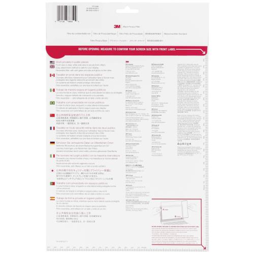 3M PF156W9B Blickschutzfilter Black für 39,6cm (15,6") 16:9