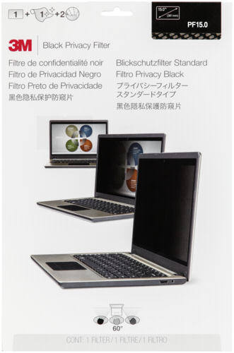 3M PF150 Blickschutzfilter Black für 38,1cm (15,0") 4:3