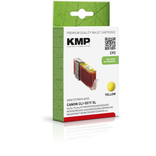 KMP C93 Tintenpatrone yellow komp. mit Canon CLI-551 Y XL