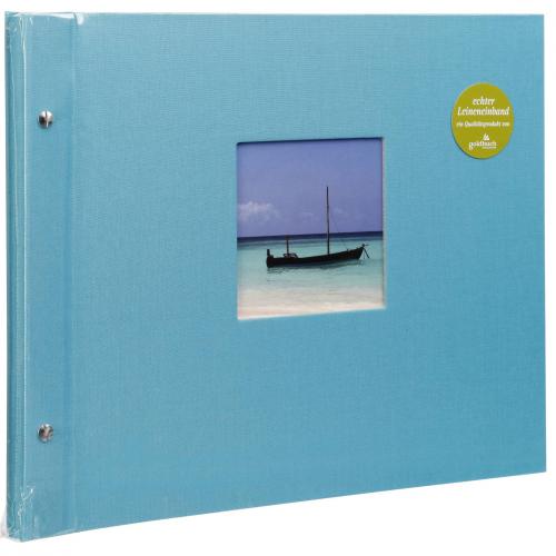 Goldbuch BellaVista türkis 39x31 Schraubalbum 40 weiße Seiten
