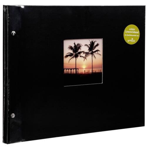 Goldbuch Bella Vista schw. 39x31 Schraubalbum 40 weiße Seiten