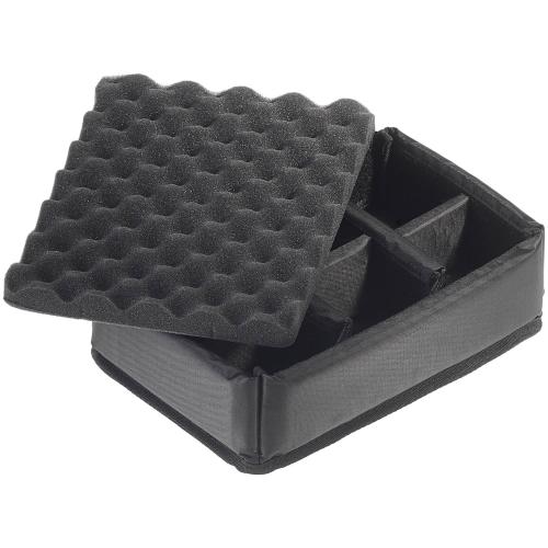 B&W Outdoor Case Type 1000 gelb mit Facheinteilung