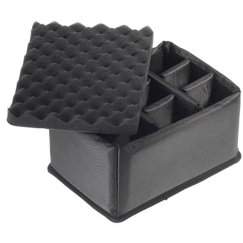 B&W Outdoor Case Type 2000 gelb mit Facheinteilung