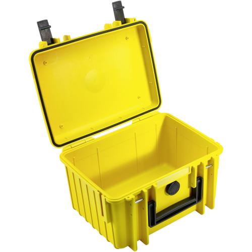 B&W Outdoor Case Type 2000 gelb mit Schaumstoff Inlay