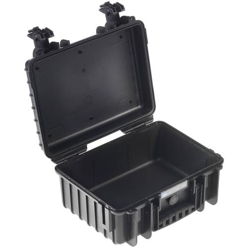 B&W Outdoor Case Type 3000 schwarz mit Schaumstoff Inlay