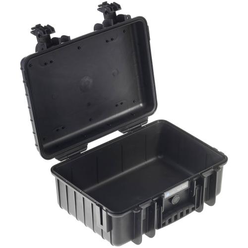B&W Outdoor Case Type 4000 schwarz mit Schaumstoff Inlay