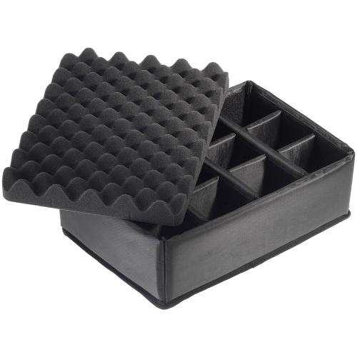 B&W Outdoor Case Type 4000 gelb mit Facheinteilung