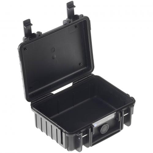 B&W Outdoor Case Type 500 schwarz mit Schaumstoff Inlay