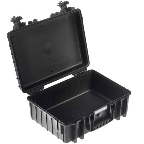 B&W Outdoor Case Type 5000 schwarz mit Schaumstoff Inlay
