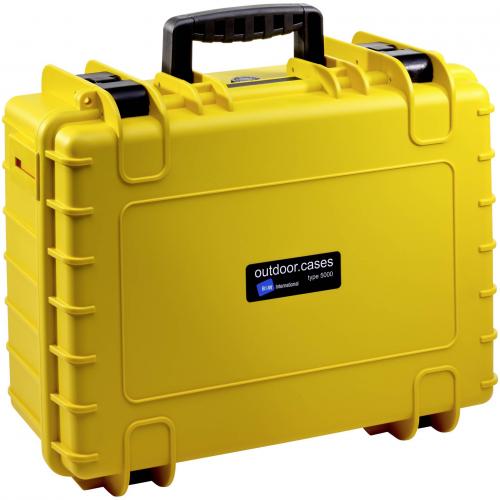 B&W Outdoor Case Type 5000 gelb mit Schaumstoff Inlay