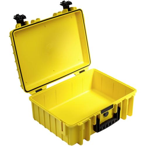 B&W Outdoor Case Type 5000 gelb mit Facheinteilung