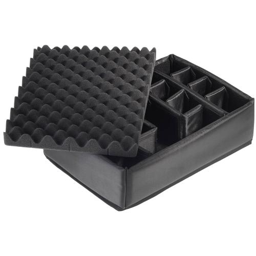 B&W Outdoor Case Type 5000 gelb mit Facheinteilung