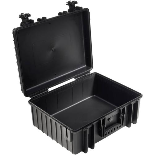 B&W Outdoor Case Type 6000 schwarz mit Schaumstoff Inlay