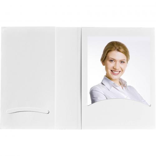 1x100 Daiber Passbildmappen m. CD-Rom-Fach bis 10x15 weiß