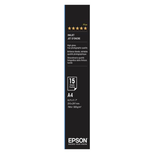 Epson Ultra Glossy Photo Paper A 4, 15 Blatt, 300 g    S 041927