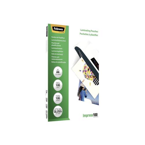 Fellowes Laminierfolie A4 100 mic glänzend - 100 Stück