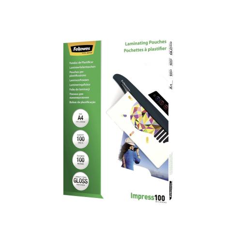 Fellowes Laminierfolie A4 100 mic glänzend - 100 Stück