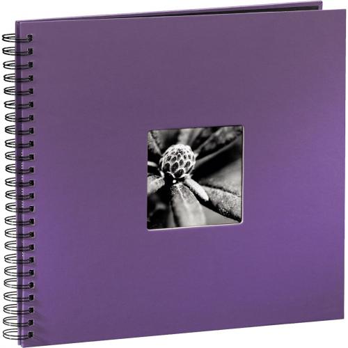 Hama "Fine Art" Spiral lila 36x32 50 schwarze Seiten  094871