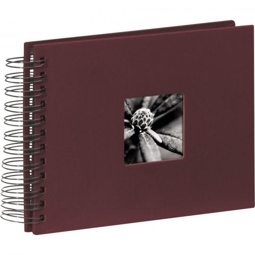 Hama "Fine Art" Spiral bordeaux 24x17 50 schwarze Seiten   90154