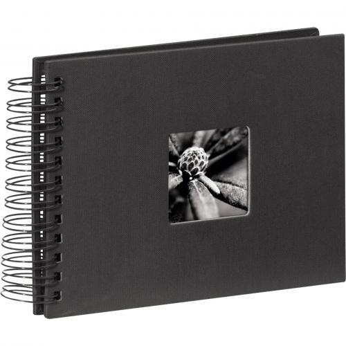 Hama "Fine Art" Spiral schwarz 24x17 50 schwarze Seiten   90150