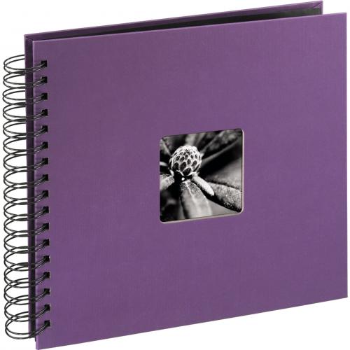Hama "Fine Art" Spiral lila 28x24 50 schwarze Seiten   94876