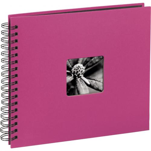 Hama "Fine Art" Spiral pink 28x24 50 schwarze Seiten  113680