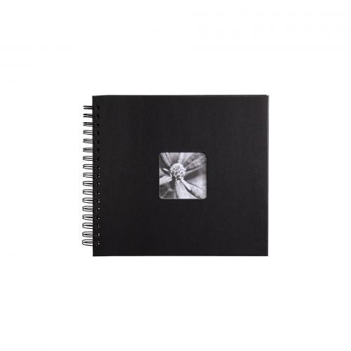 Hama "Fine Art" Spiral schwarz 28x24 50 schwarze Seiten   90145