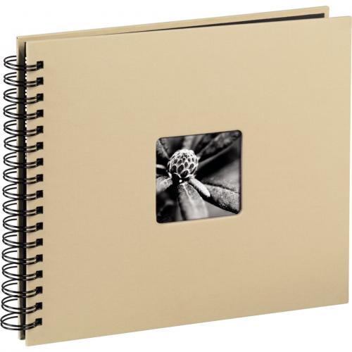 Hama "Fine Art" Spiral taupe 28x24 50 schwarze Seiten  113681