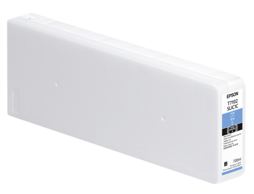 Epson Tintenpatrone cyan T 710 700 ml              T 7102
